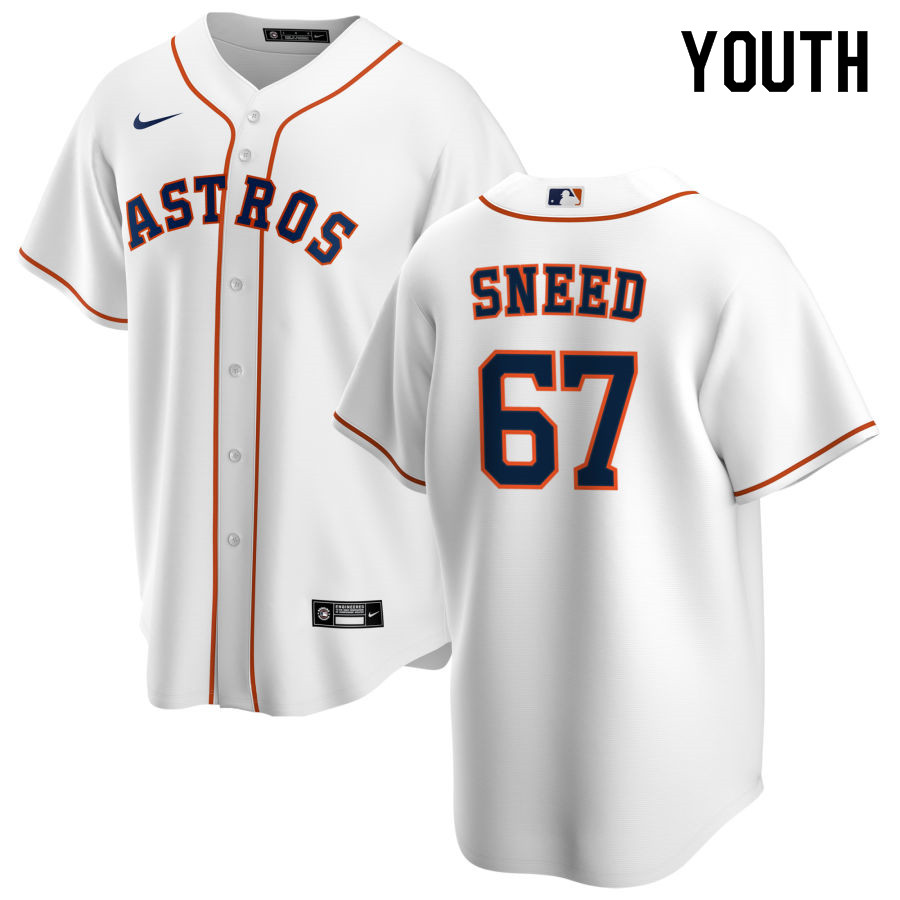 Nike Youth #67 Cy Sneed Houston Astros Baseball Jerseys Sale-White